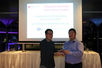 receiving an award of appreciation