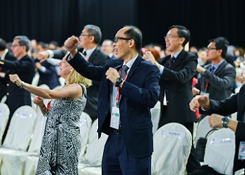 p3_347p248 Delegates working out after the Tea Break