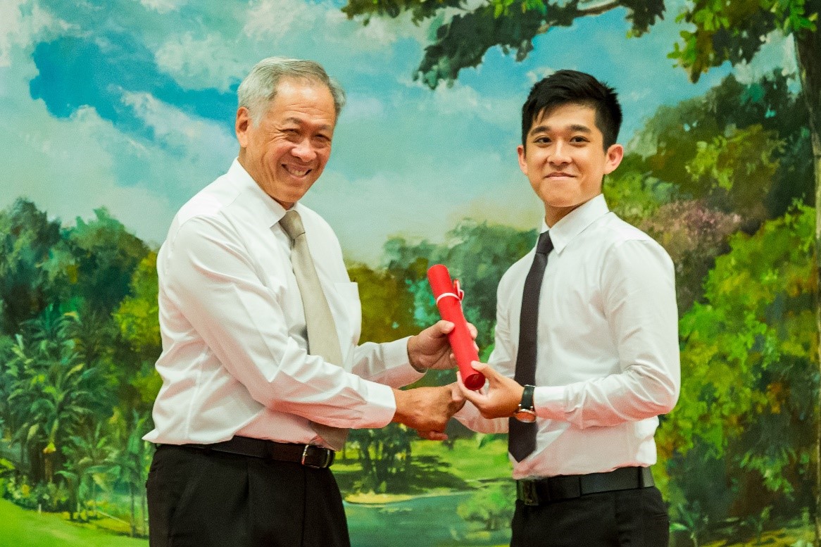 Emil Yong with Minister for Defence Dr Ng Eng Heng