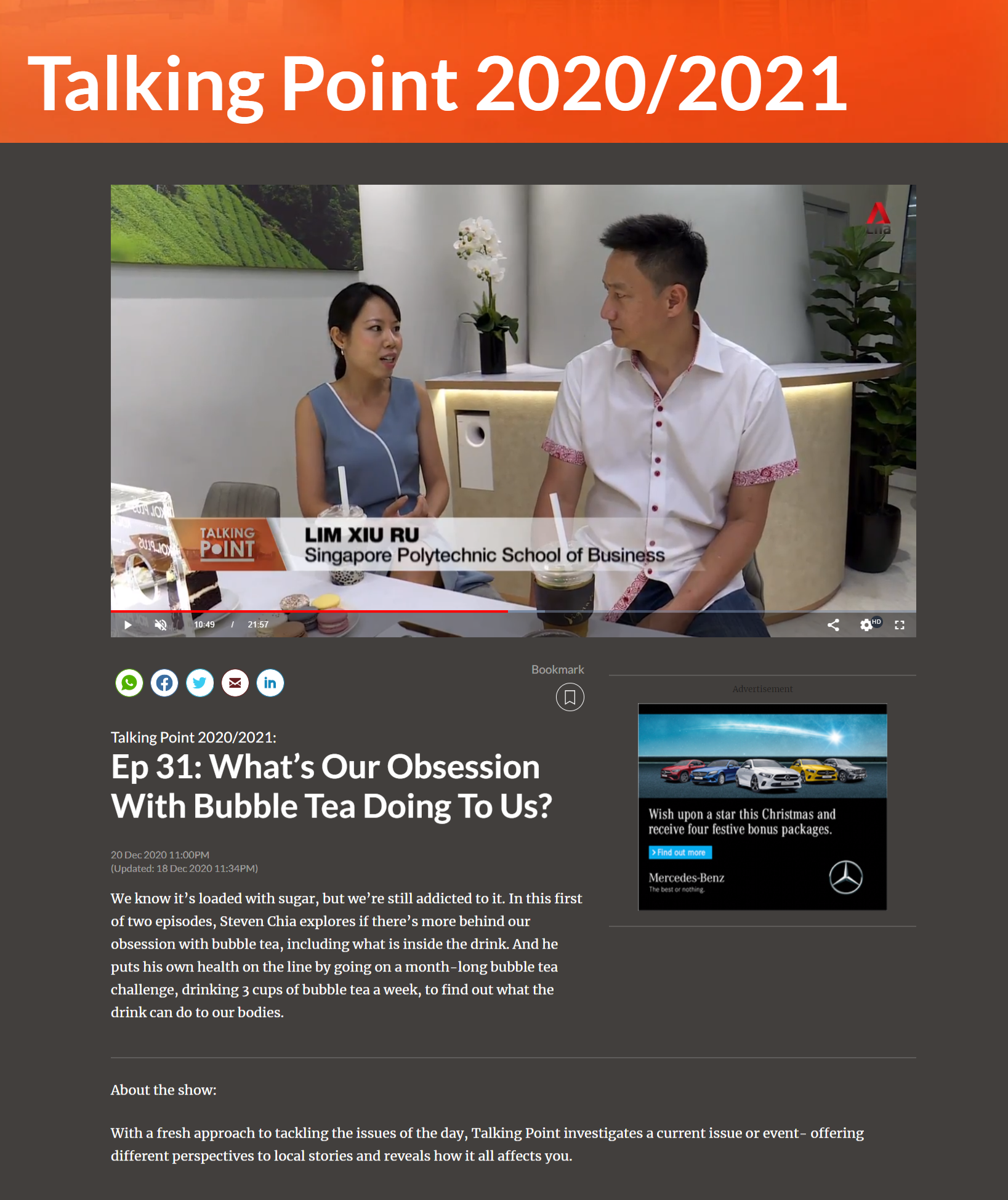 channelnewsasia talking point what's our obsession with bubble tea doing to us