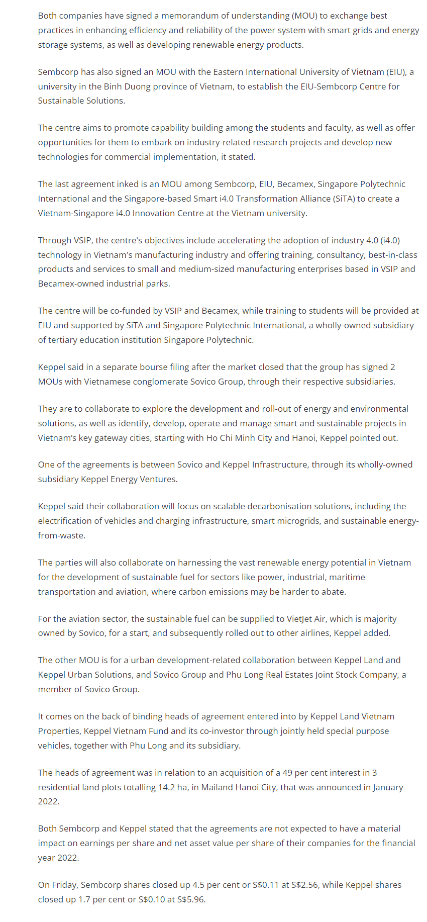 Sembcorp, Keppel ink 6 agreements with Vietnam partners to develop en_ BT, 25 Feb (3)