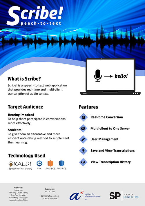 Transcription Web App poster