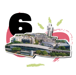 Graphic illustration of SP building